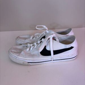 Nike Men's White Canvas Sneakers Size 10